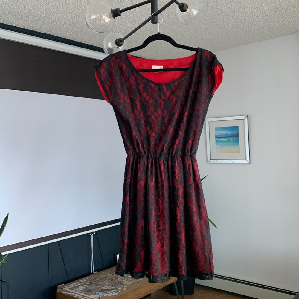 Black/ Red Dress